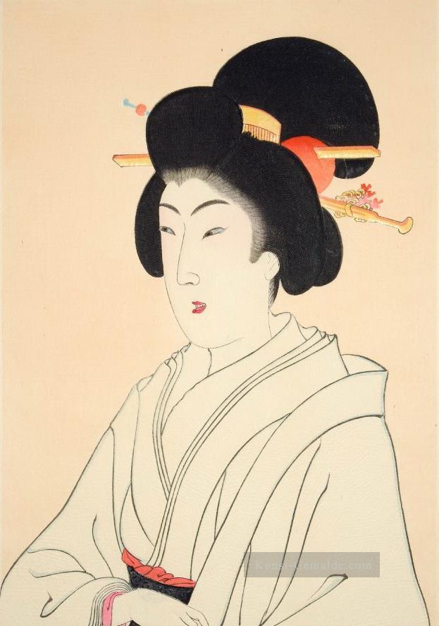 wahre Schönheiten 1898 Toyohara Chikanobu bijin okubi e Ölgemälde
